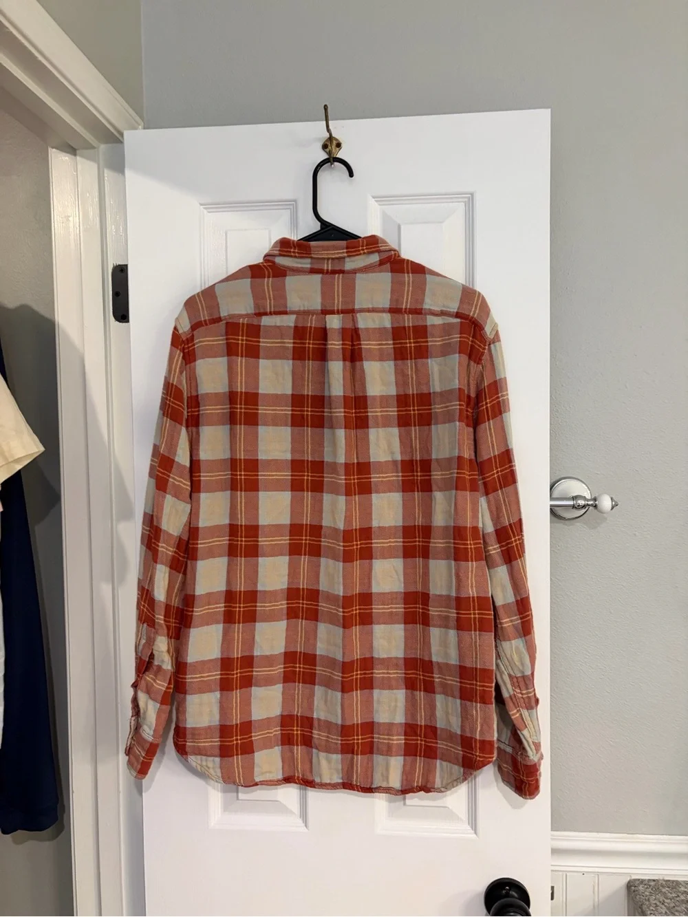 J.Crew Double Weave Plaid Shirt Men’s Large Slim Fit Cotton